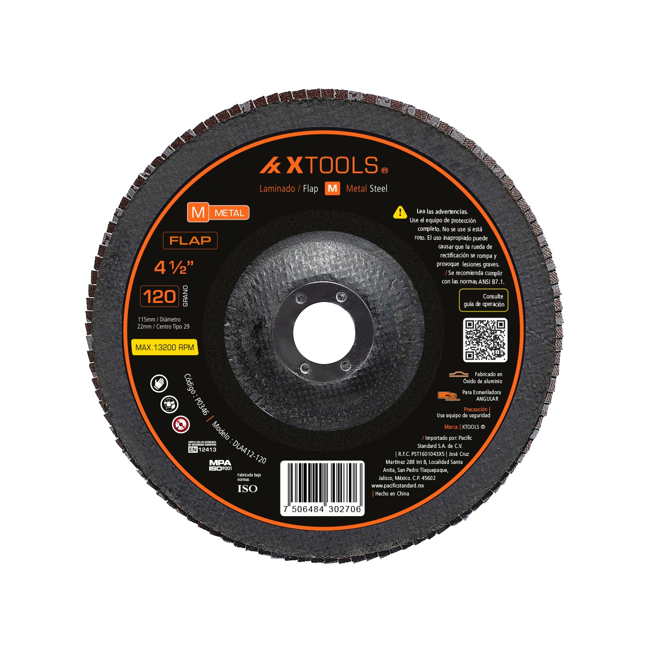 Foto 2 pulgar | Disco Laminado/flap 41/2 Grano 120 Xtools 20pz Dla412
