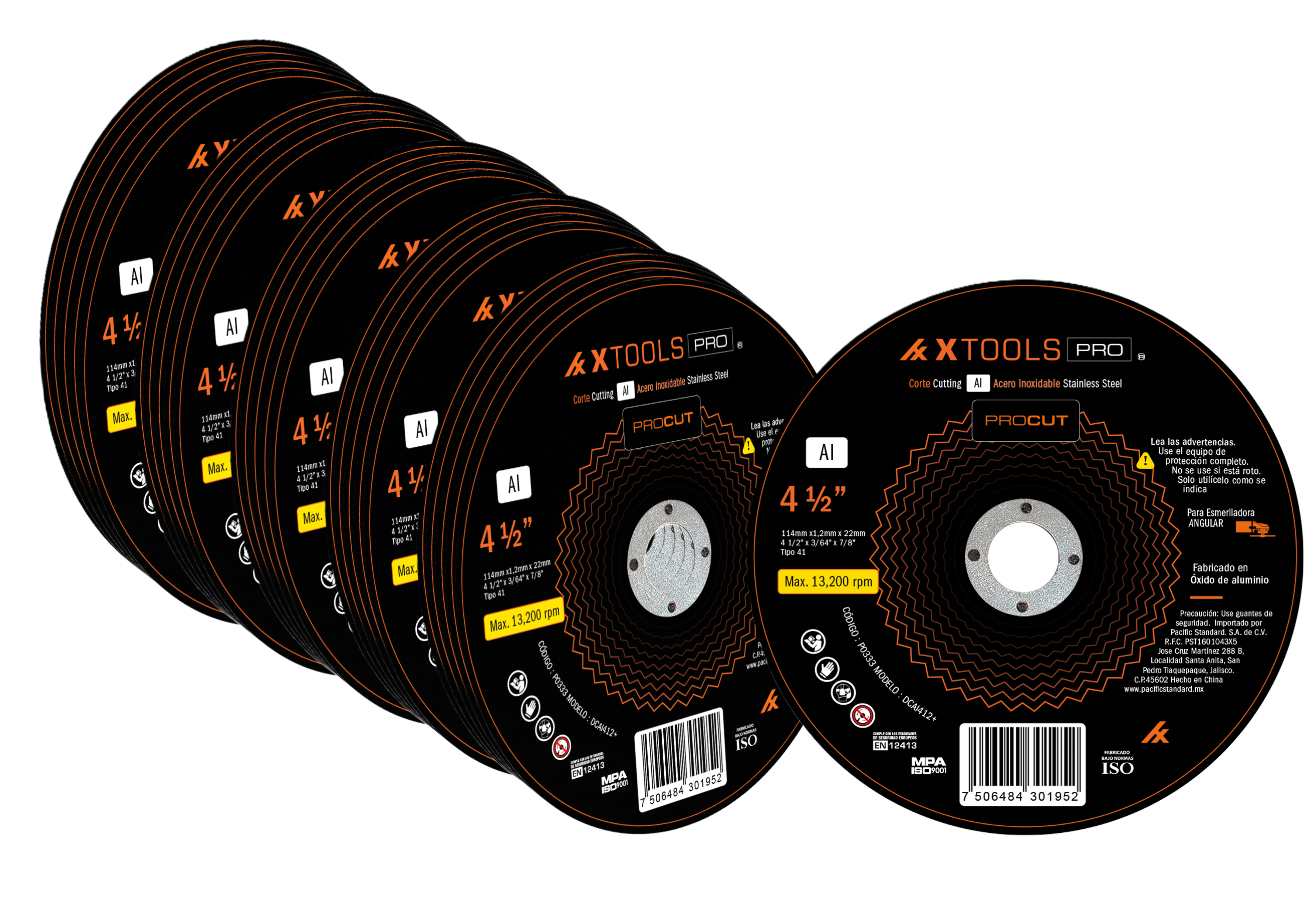 Foto 2 | Disco De Corte 4 1/2 P/metal Acero Inox Xtools 50pz Dcai412+