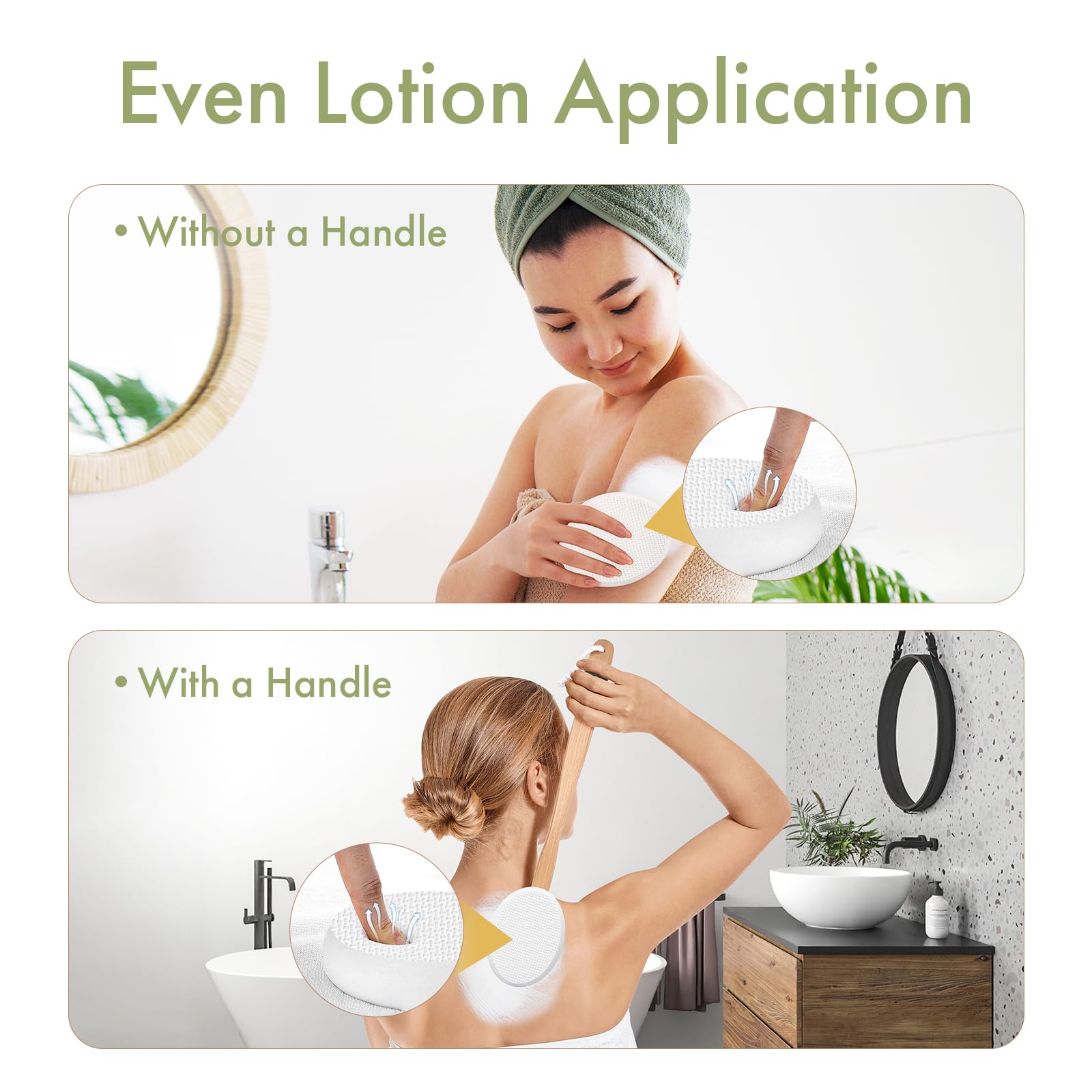 Foto 4 | Almohadillas De Repuesto Para Aplicadores De Loción Amazerbath  6 Unidades  Blancas - Venta Internacional.