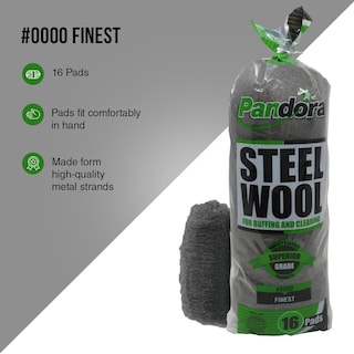 Foto 5 | Almohadillas De Limpieza Steel Wool Pandora #0000 Finest Grade 32 - Venta Internacional.