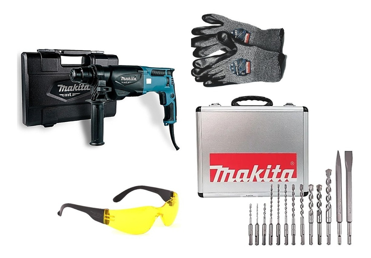 Foto 2 pulgar | Combo Martillo Perforador Sds-plus Makita M8701b + Kit 15acc