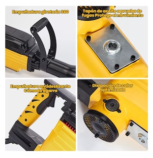 Foto 3 | Martillo Demoledor 2800w Rompedor De Concreto 1800rpm 40j, Amarillo