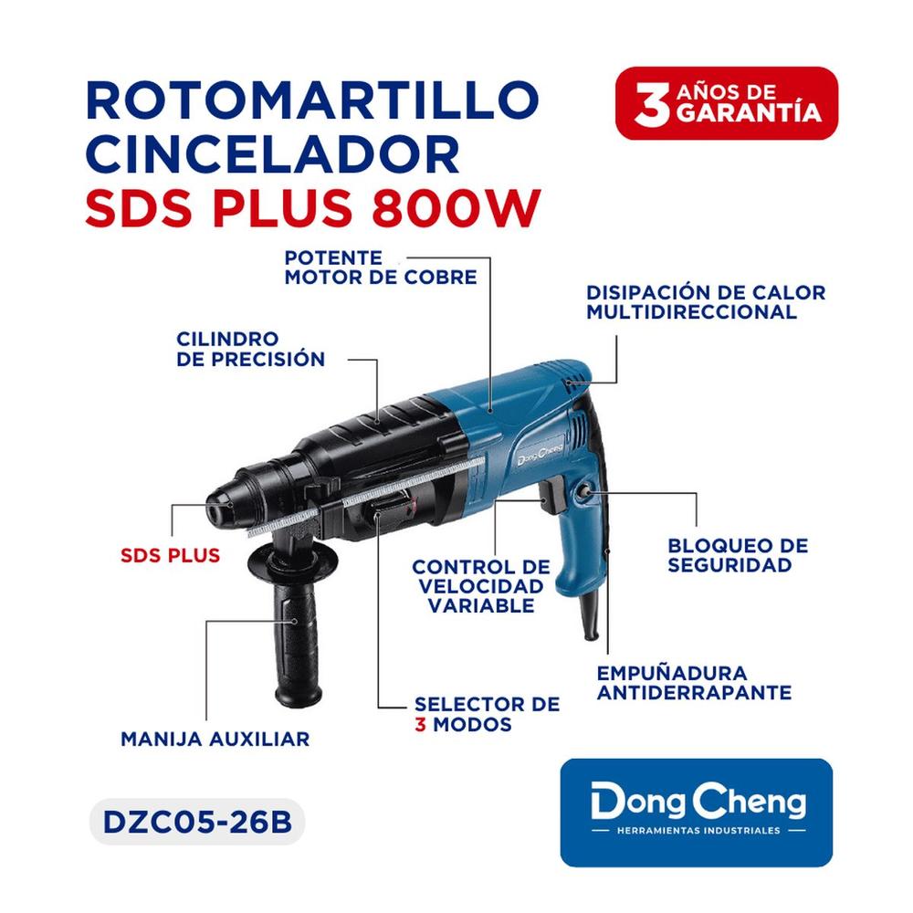 Foto 7 pulgar | Martillo Perforador Sdsmax + Rotomartillo Perforador Sds Plusdc