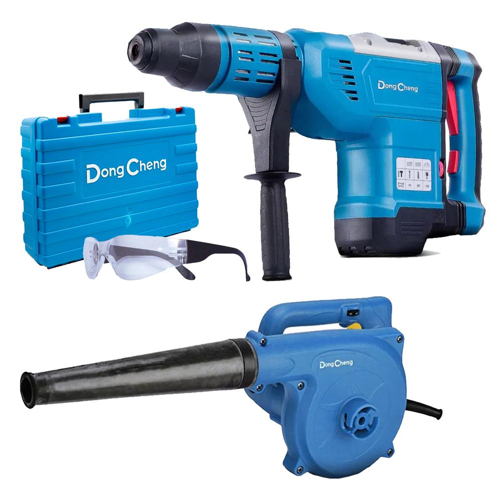 Martillo Perforador Sds Max 1500w + Sopladora Dc Vel Variabl