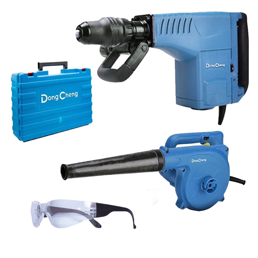 Martillo Demoledor Sds Max Dc + Sopladora + Lentes Makita