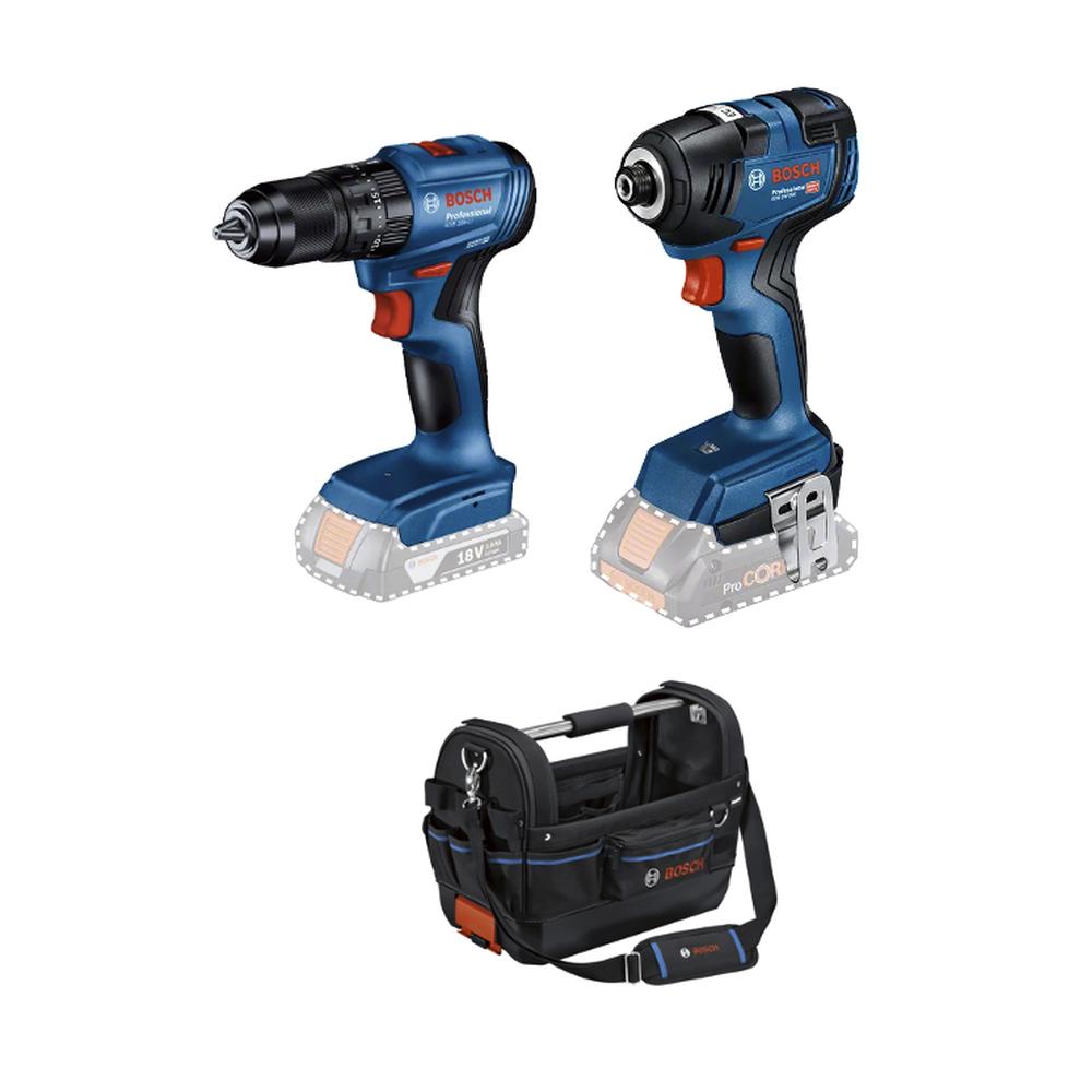 Atornillador Impacto Gdr 18v 200 + Taladro Gsb 185-li + Bolsa