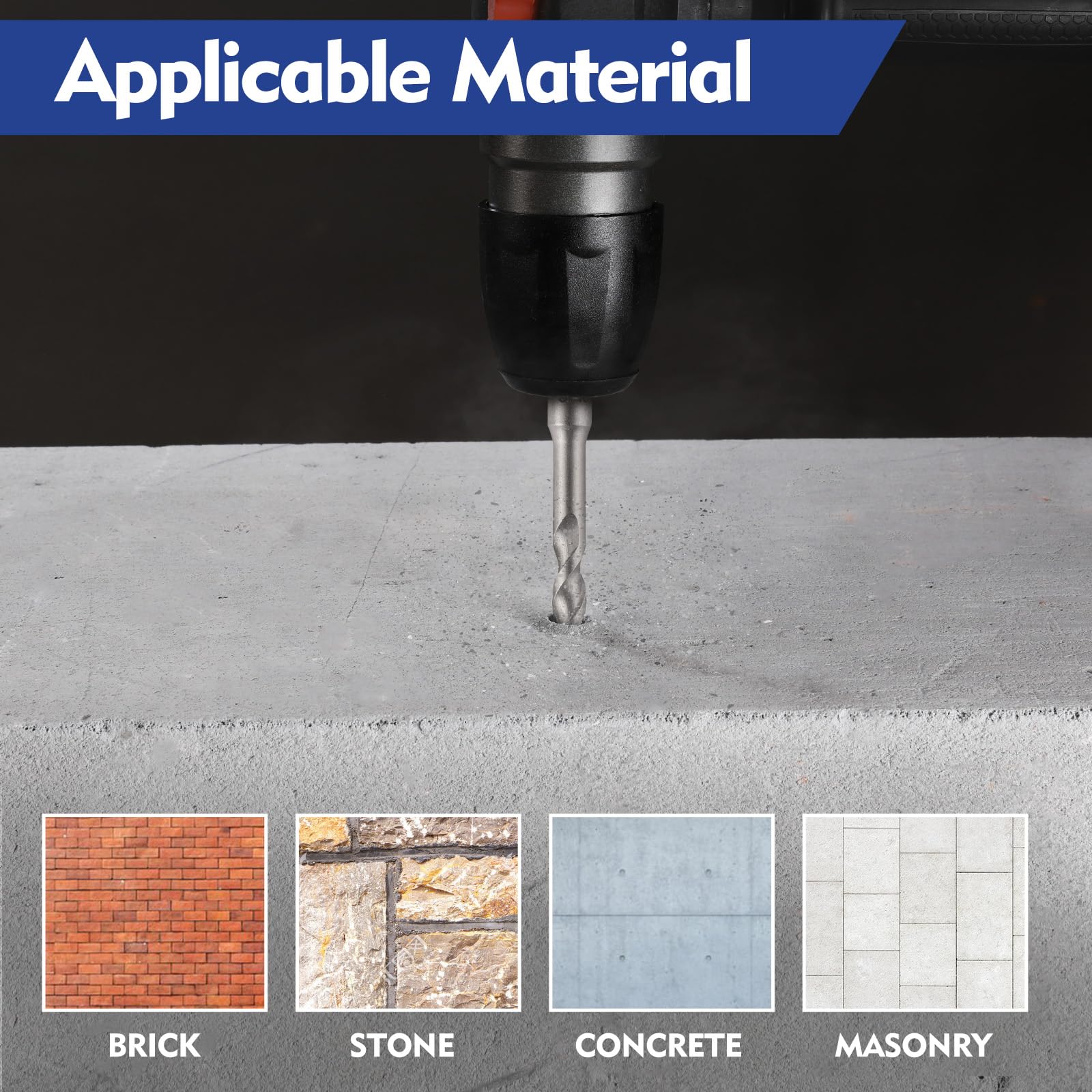 Foto 7 | Juego De Brocas Y Cinceles Para Martillos Rotativos Workpro, 17 Piezas - Venta Internacional.