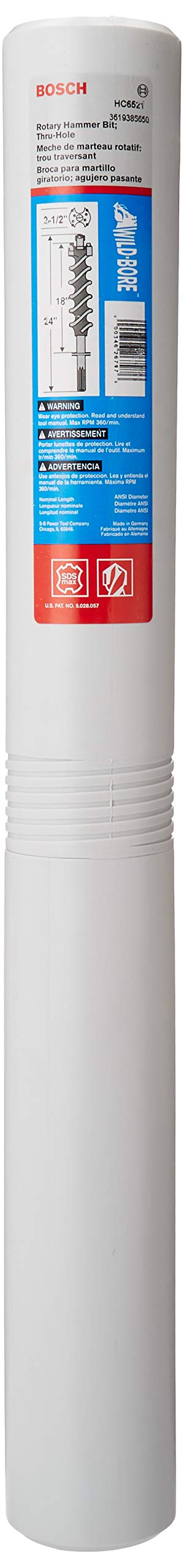 Foto 5 pulgar | Broca Perforadora Bosch Hc6521 Wild Bore Thru-hole Sds Max - Venta Internacional.
