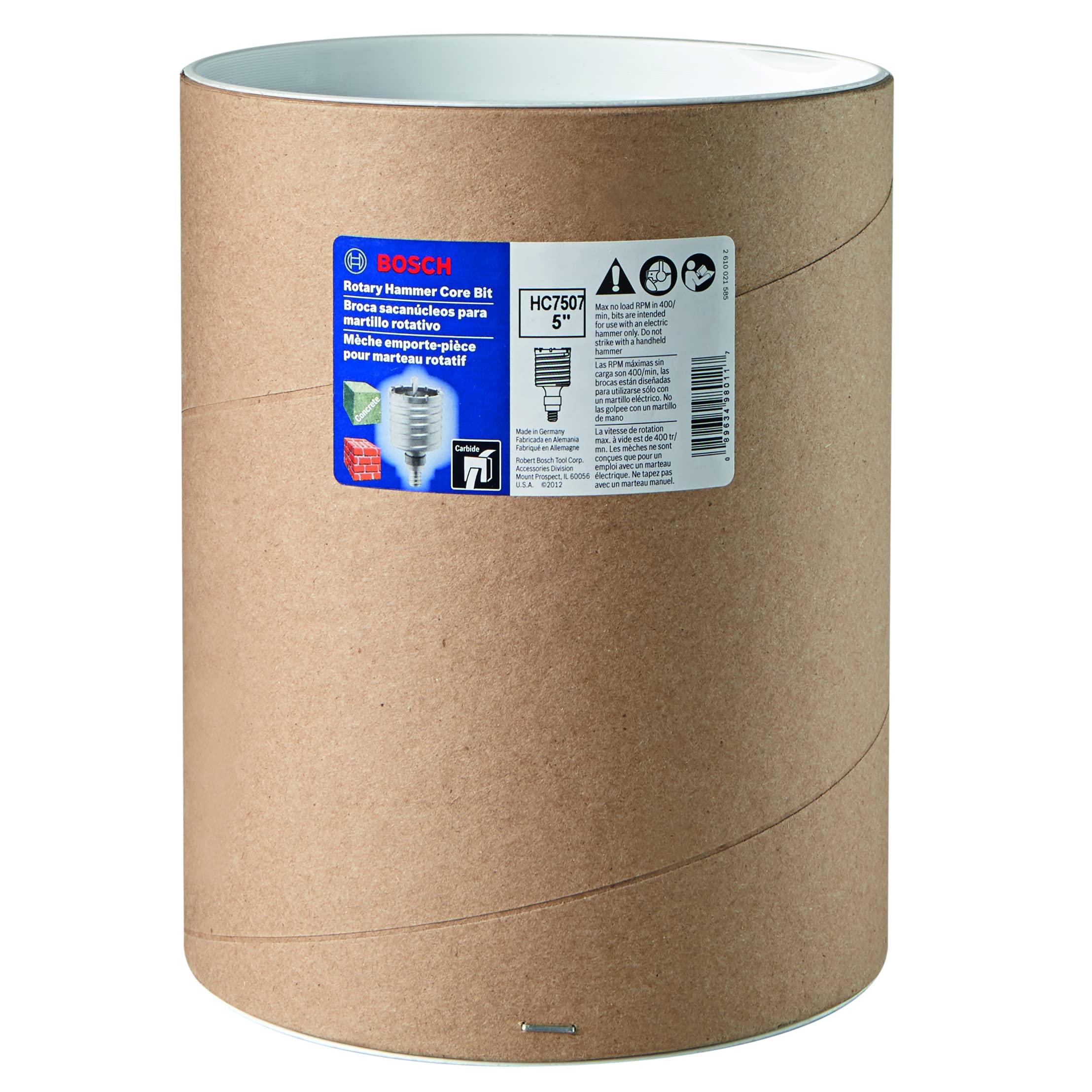 Foto 3 | Broca Con Forma De Martillo Perforador Bosch Hc7507, 5 Cm, 2 Piezas - Venta Internacional.