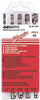Foto 2 | Surtido De Brocas Sds+ Milwaukee 48-20-7490 Con Carburo De 4 A 12 Mm - Venta Internacional.