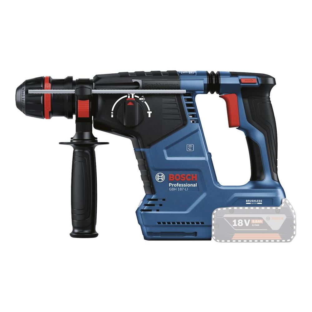 Foto 3 pulgar | Martillo Perforador Bosch Gbh 187-li Sds Plus 2.4j 18v S/b