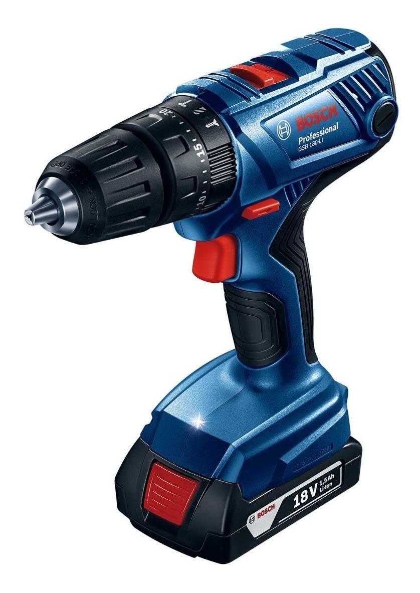 Taladro Rotomartillo Bosch Gsb 180-li 18v Inalámbrico color Azul