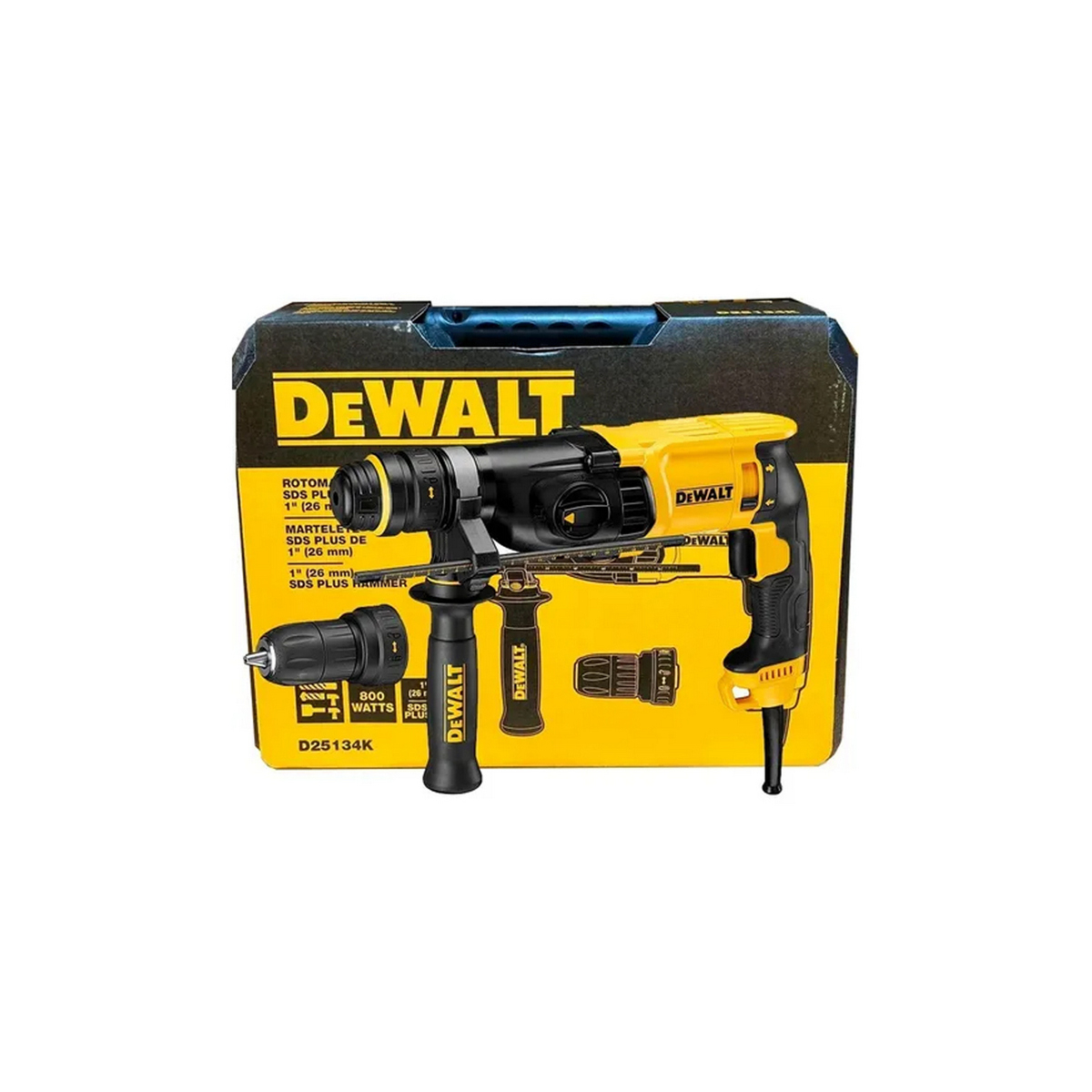 Foto 5 | Rotomartillo Sds Plus 800w DeWALT color Amarillo  con 3 Modos