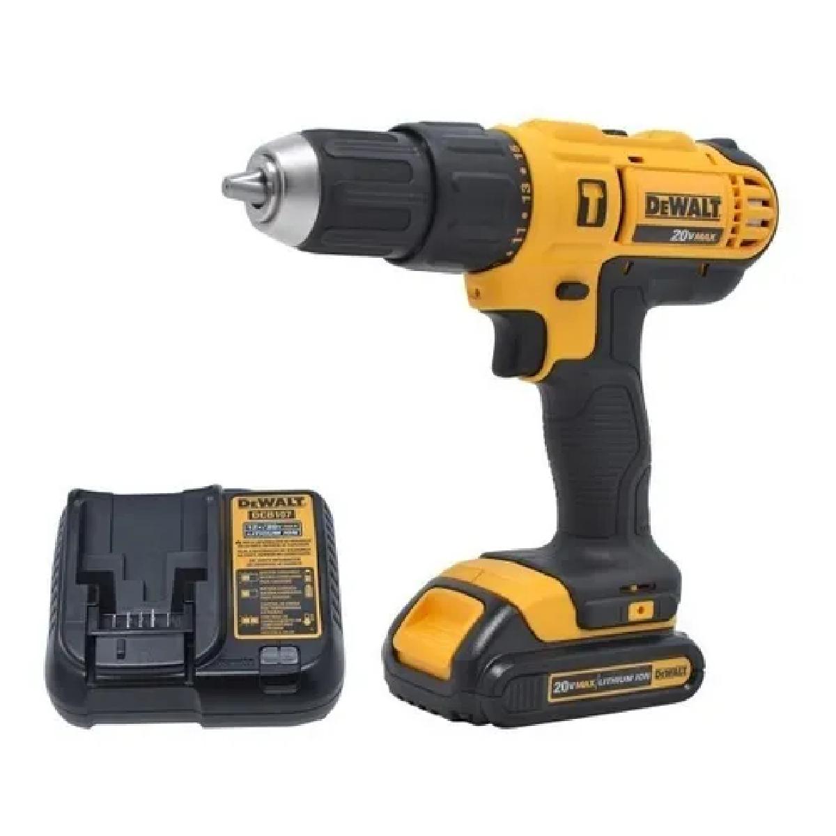 Taladro Percutor/Atornillador Dewalt Dcd776lc1-b3 de 20v Ion Litio