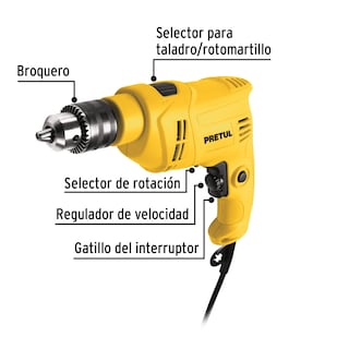 Foto 3 | Rotomartillo de 1/2'', 550 W, Pretul Roto-1/2p6