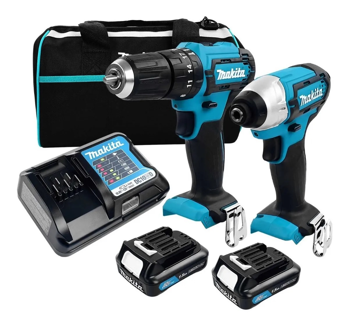 Combo Rotomartillo + Llave de Impacto Makita Clx228 + Bolsa