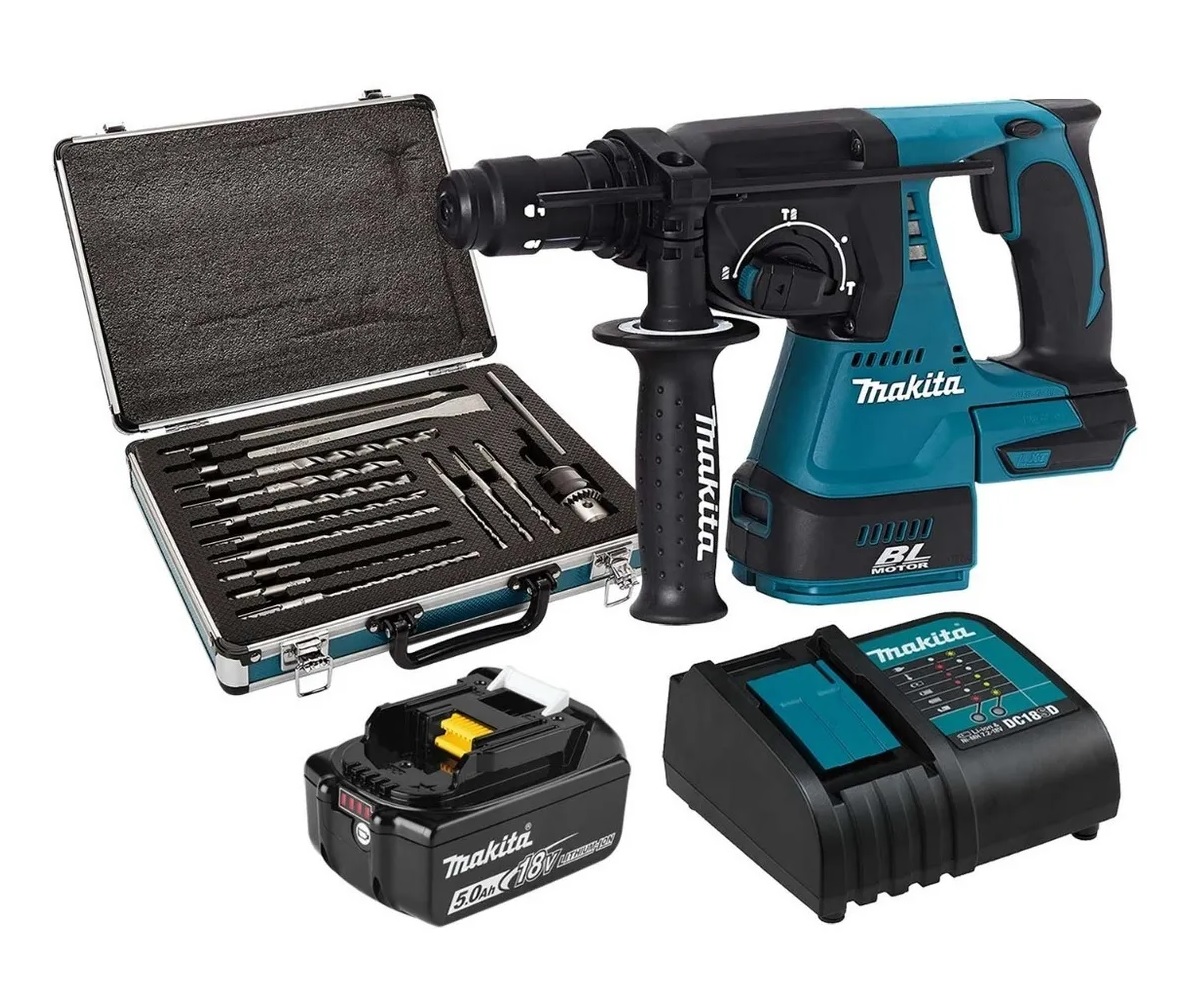 Foto 1 | Rotomartillo Sds Plus Makita Sin Carbones + Brocas y Cinceles