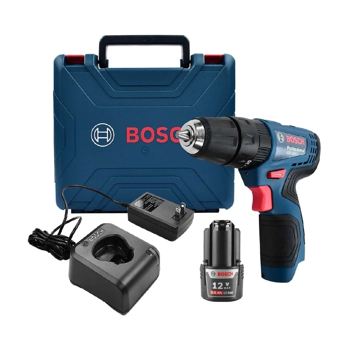 Rotomartillo Atornillador Bosch Gsb 120-li + Cargador + Bat