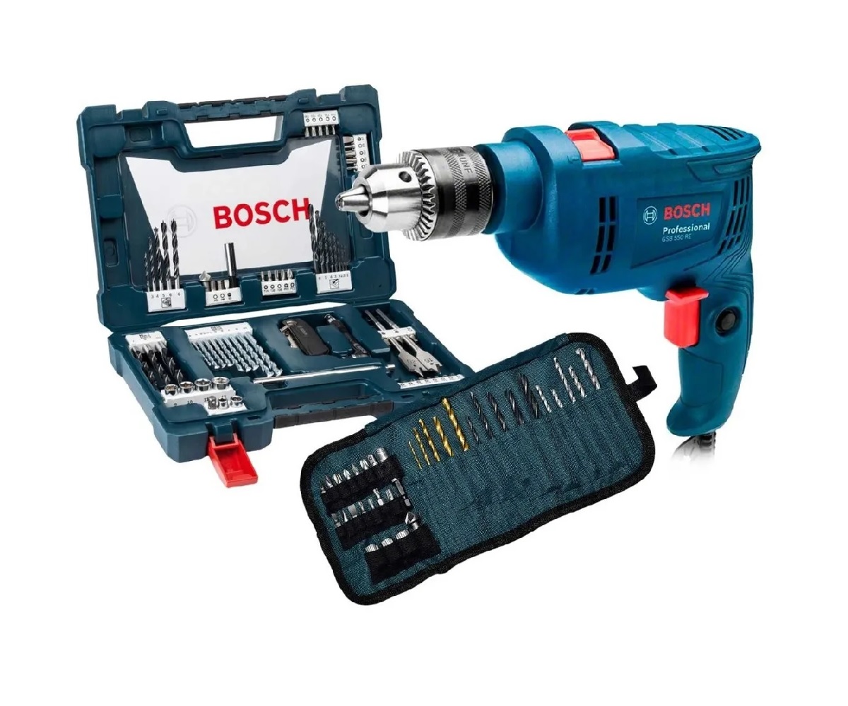 Rotomartillo Bosch Gsb 550 Re 550w + 34 Acc + V-line 68pzas