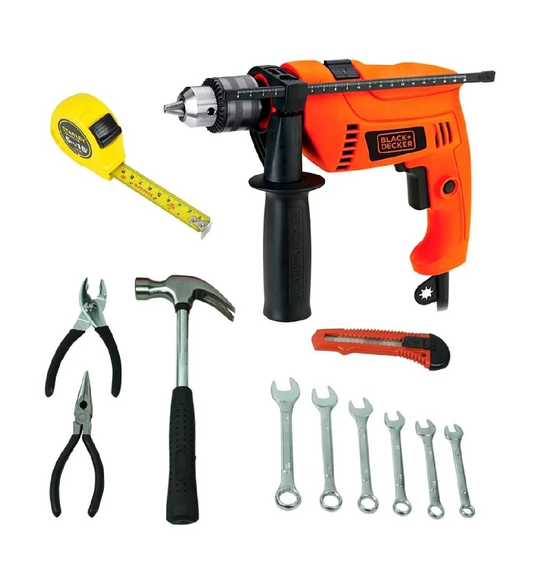 Taladro Rotomartillo 1/2pulg Black & Decker Hd565k + Kit Herramientas