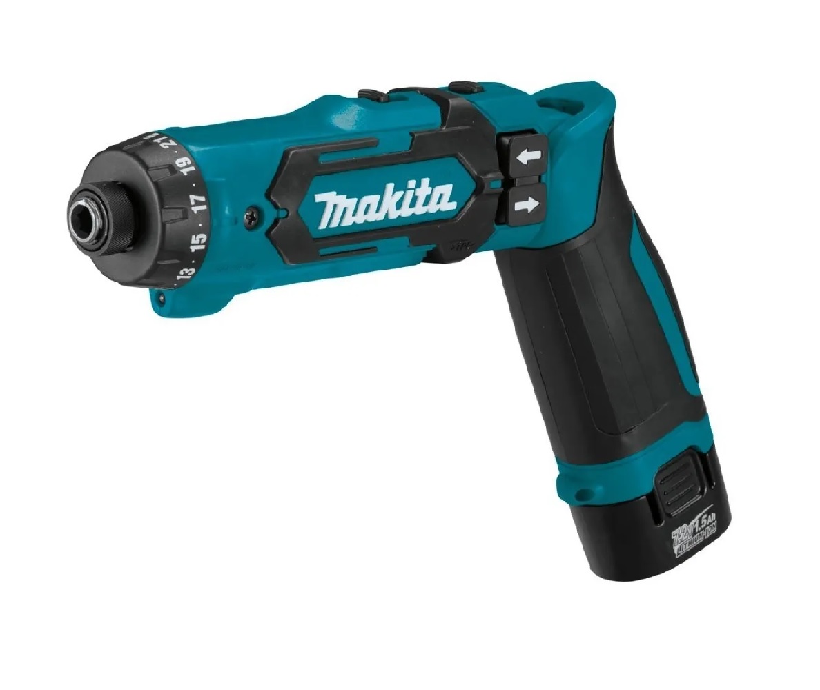 Taladro Atornillador Inalámbrico 21 Niveles Makita Df012d Azul