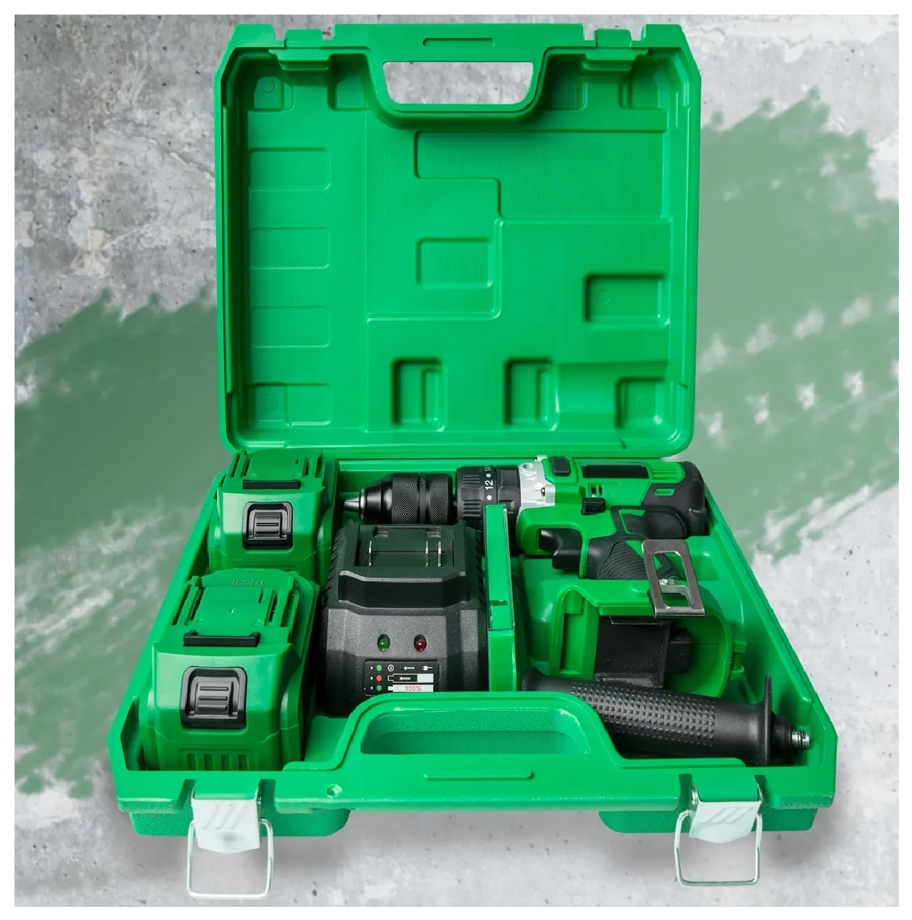 Foto 4 pulgar | Taladro Rotomartillo 1/2'' Eo Safe Imports Aa20151 con Estuche color Verde