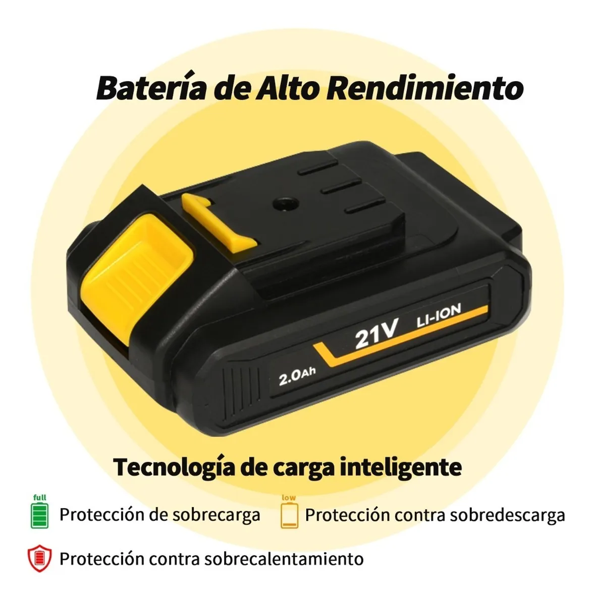 Foto 2 | Taladro Inalámbricos Sidsys Atornillador Eléctrico 21v 2 Baterías