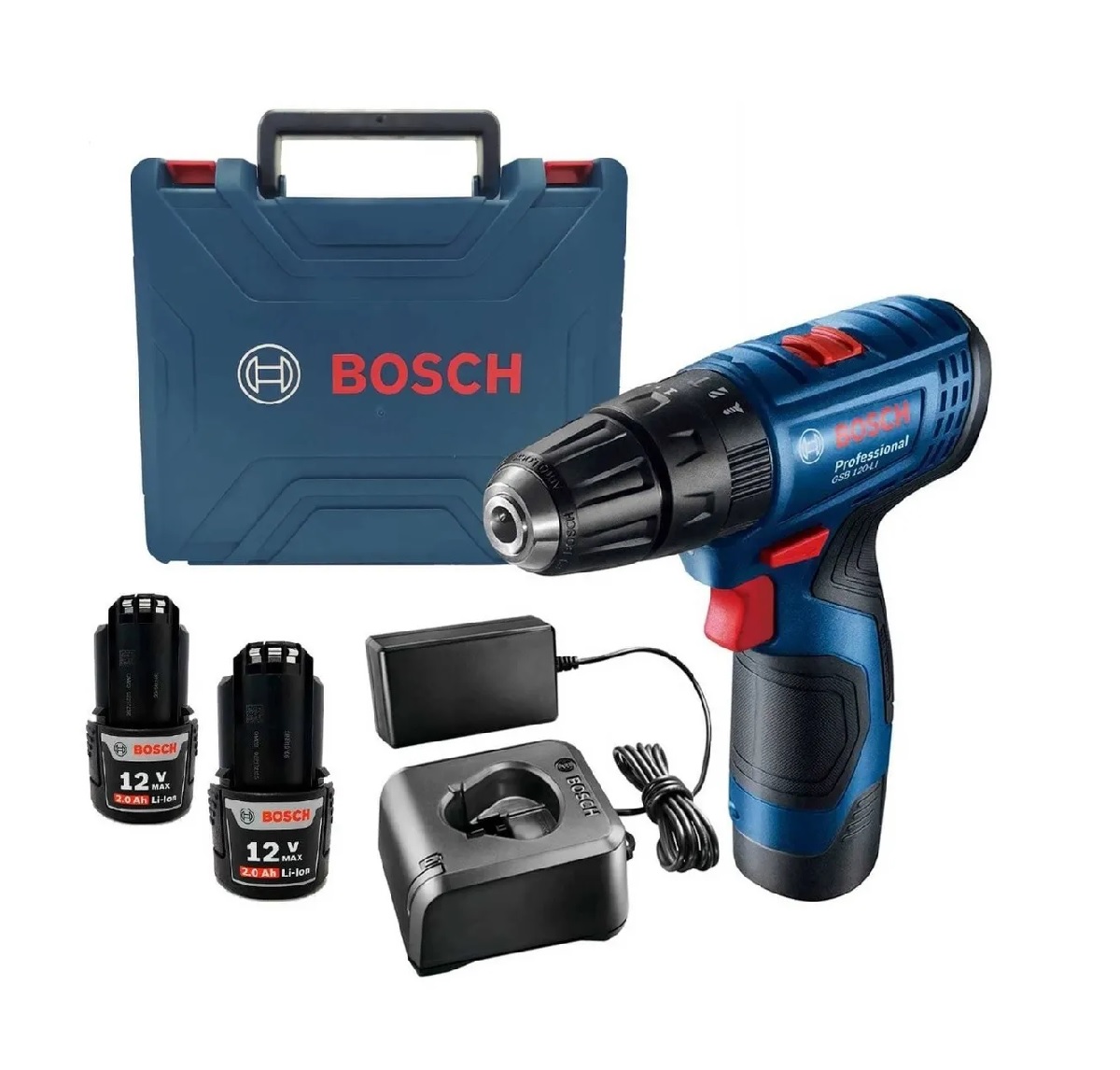 Taladro de Percusión Bosch Gsb 120-li 12v más Baterías