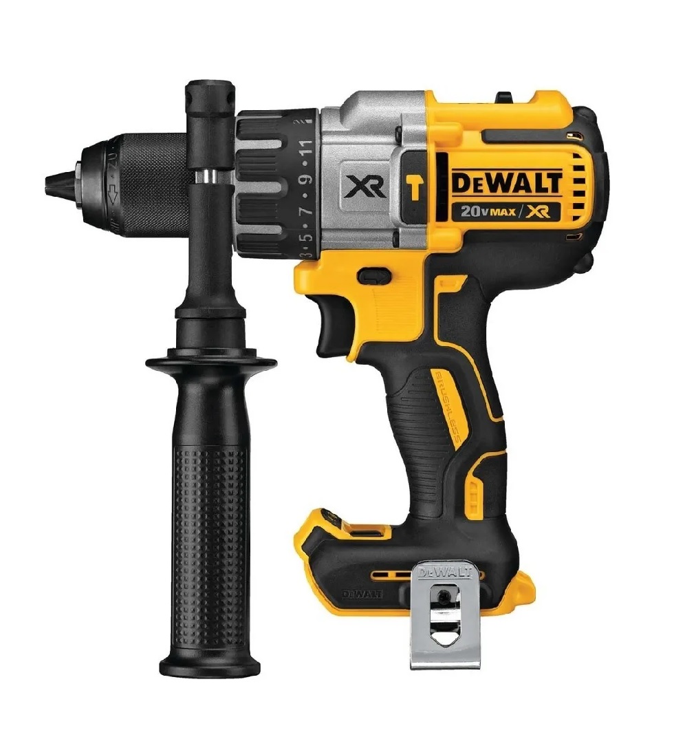 Taladro Brushless 20v Dewalt Dcd996b color Amarillo 1/2 Pulg sin Batería