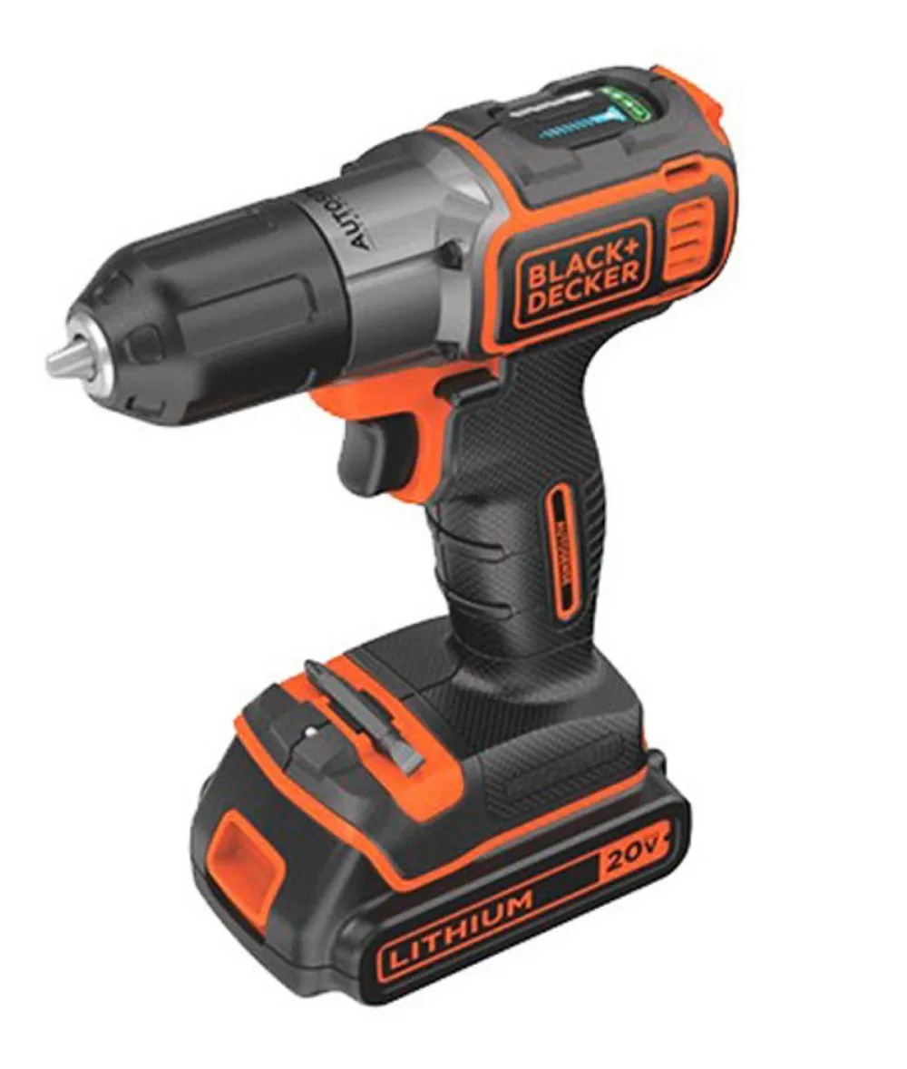 Taladro Atornillador Inalámbrico Black & Decker BDCDE120C color Negro