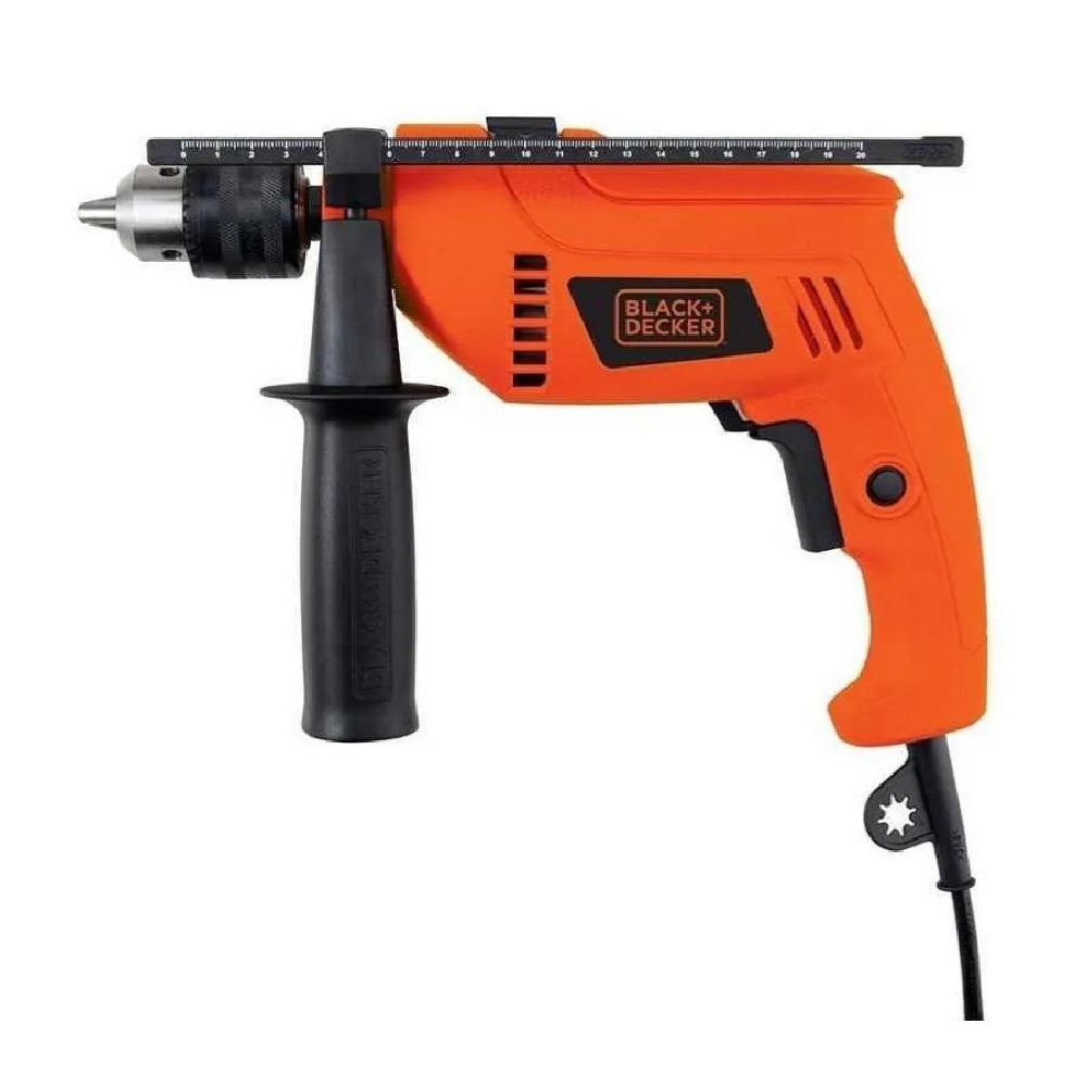 Taladro Rotomartillo Black & Decker HD555K color Naranja 550w 1/2'' con Maletín