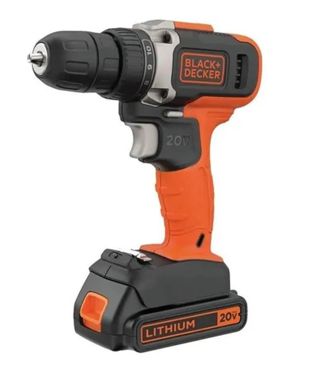 Rotomartillo y Taladro Inalámbrico Black & Decker BCD703C1 color Naranja + Batería