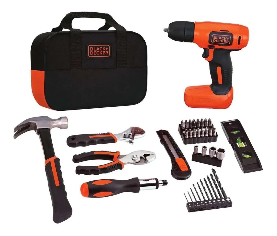 Foto 2 pulgar | Kit de Herramientas Black & Decker LDX172PK color Naranja 54 Piezas