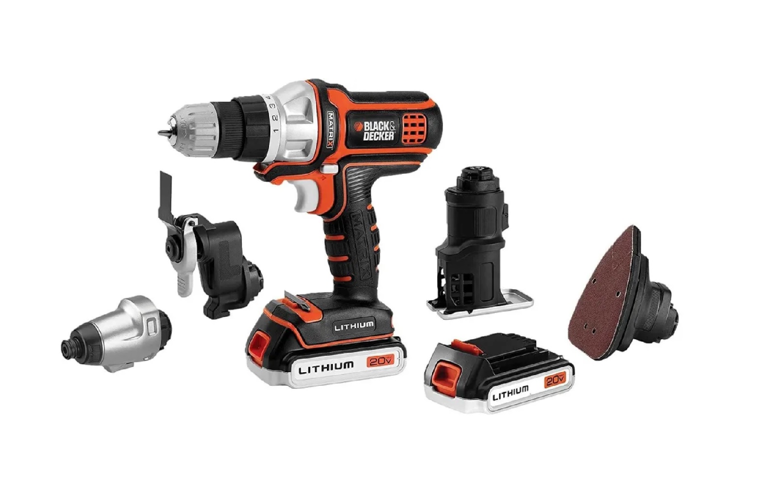 Foto 2 pulgar | Taladro Black+Decker BDCDMT1206KITC color Naranja 6 en 1 Matrix 20 V