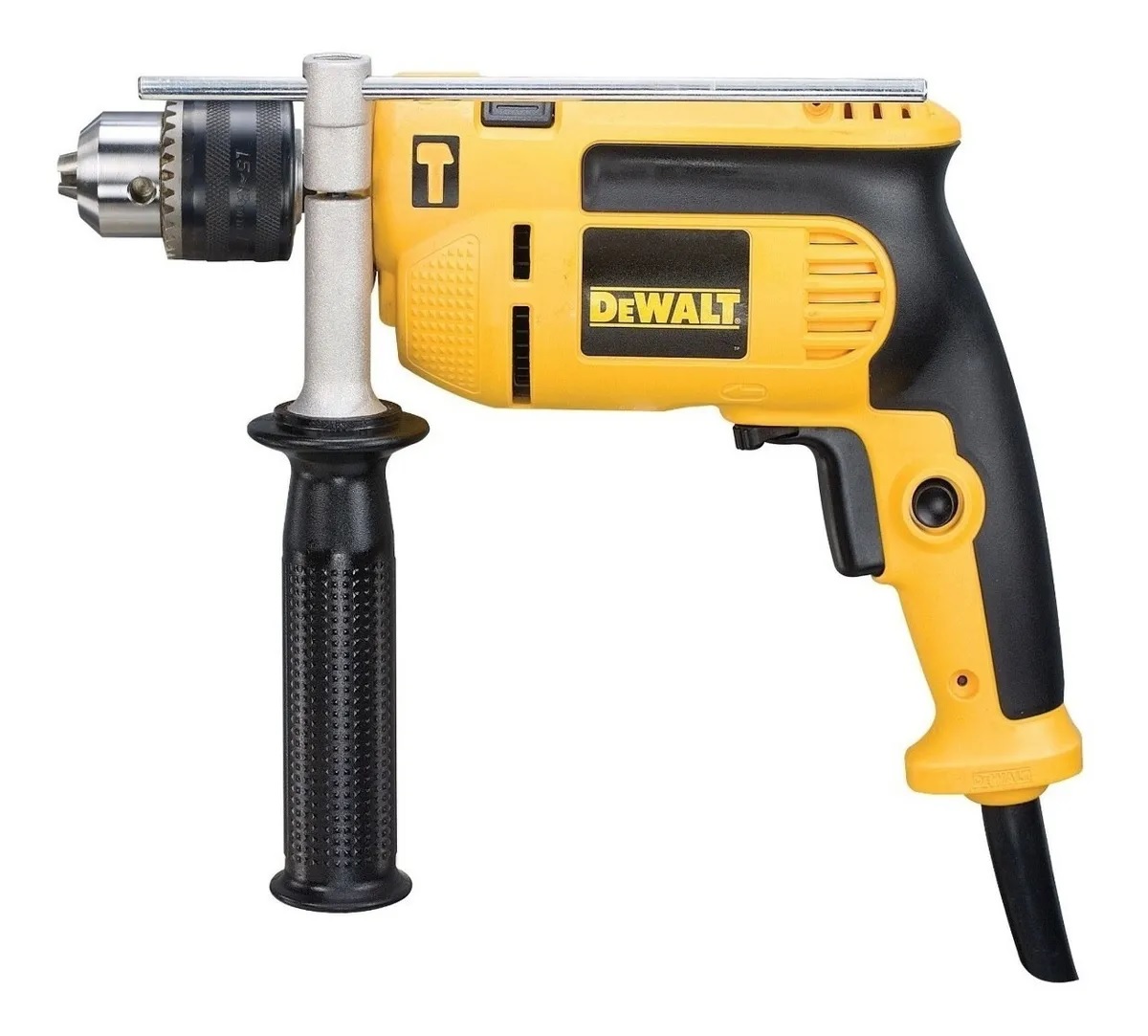 Taladro Percutor DeWALT DWD024-63 color Amarillo Eléctrico de 13 MM 710 W más Accesorios 120 V 50 HZ 60HZ