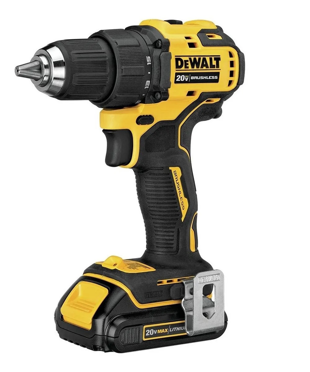 Foto 2 pulgar | Taladro DeWALT DCD708C2-2022 color Amarillo Inalámbrico de 1.2 " con Bolso 20 V