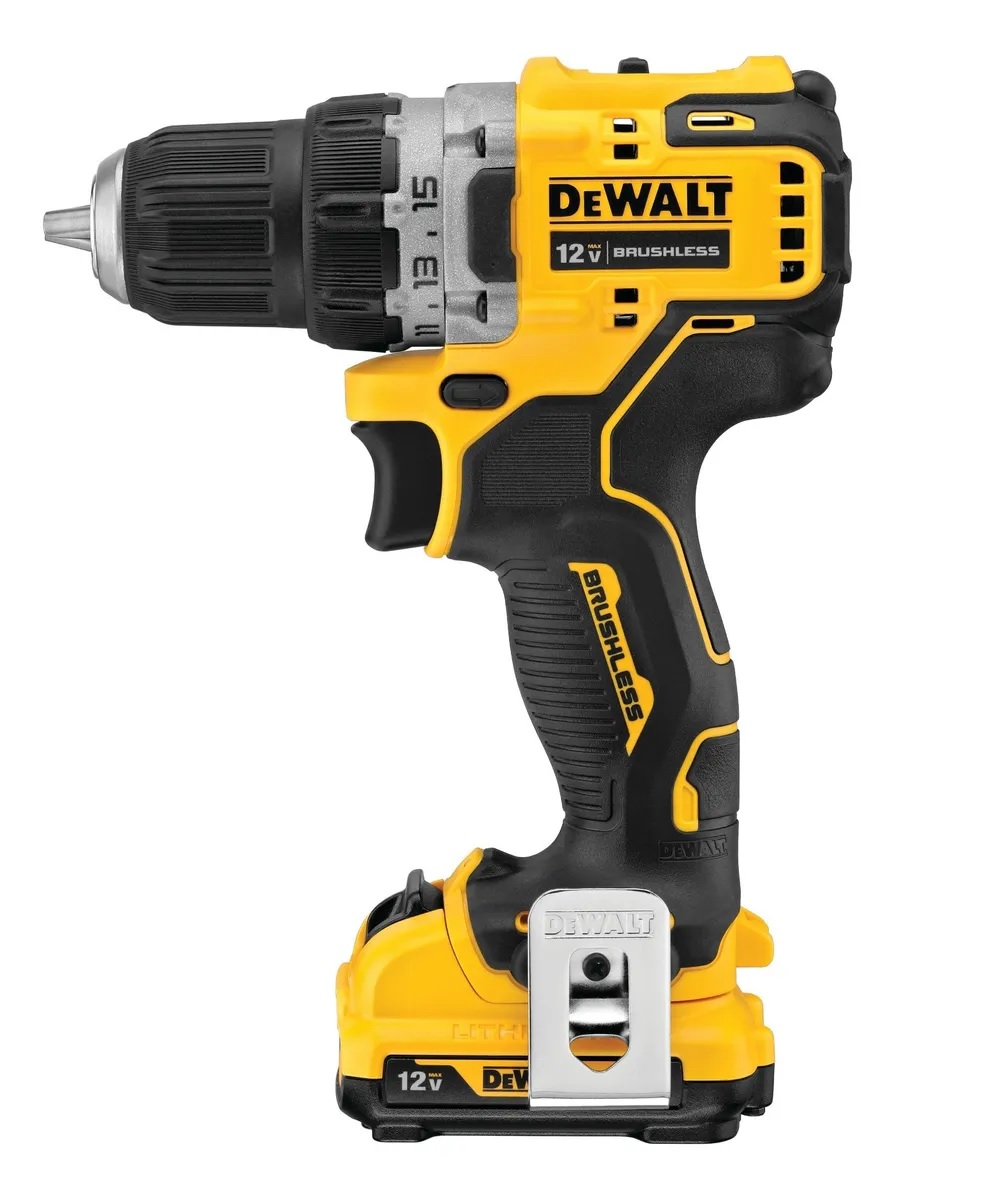 Taladro Inalámbrico DeWALT DCD701F2 color Amarillo de 10 MM 12 V