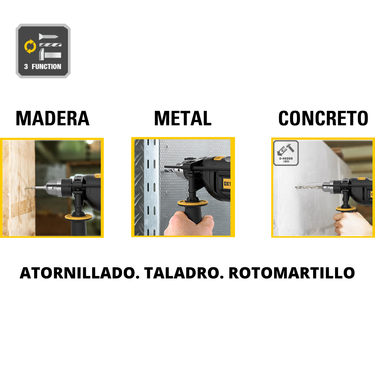 Foto 4 pulgar | Taladro Rotomartillo de Impacto Caterpillar DX17u 750 W 13 mm