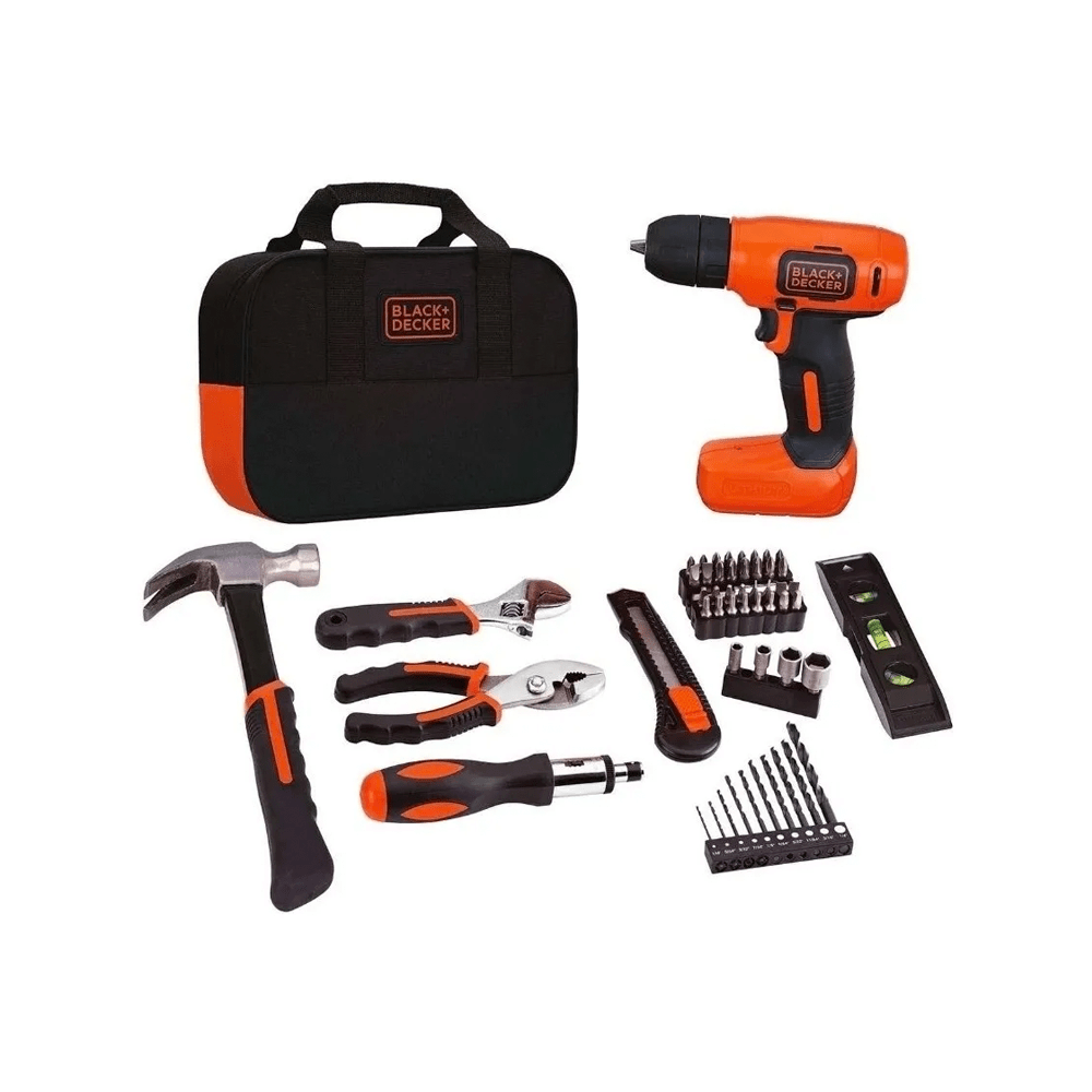 Taladro Atornillador Black+Decker BDE25  54 Accesorios