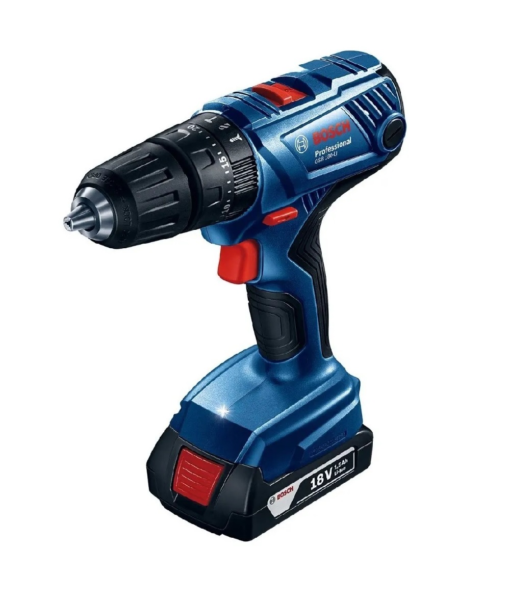 Taladro Rotomartillo Bosch GSB 180-LI color Azul 18 V