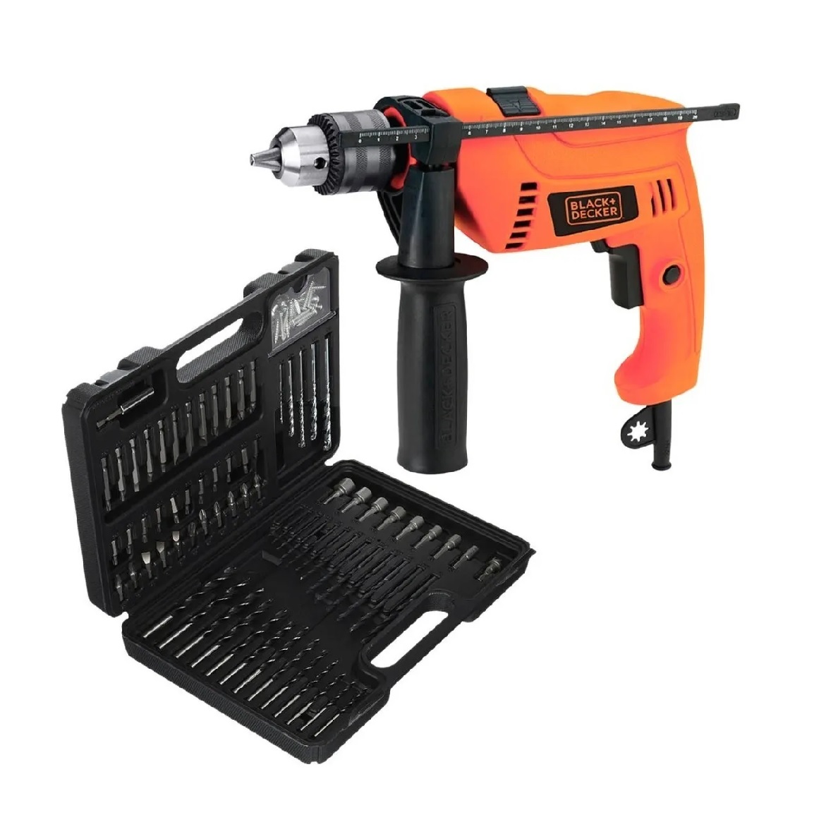 Rotomartillo Black+Decker Hd555-b3 incluye Brocas y Puntas