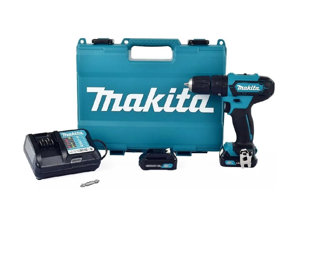 Taladro Rotomartillo Makita Hp333dwye 12v Baterías + Cargador + Maletín