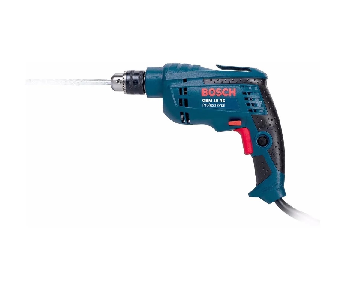 Taladro Bosch GBM 10 RE color Azul de 600 W Mandril 3/8 "