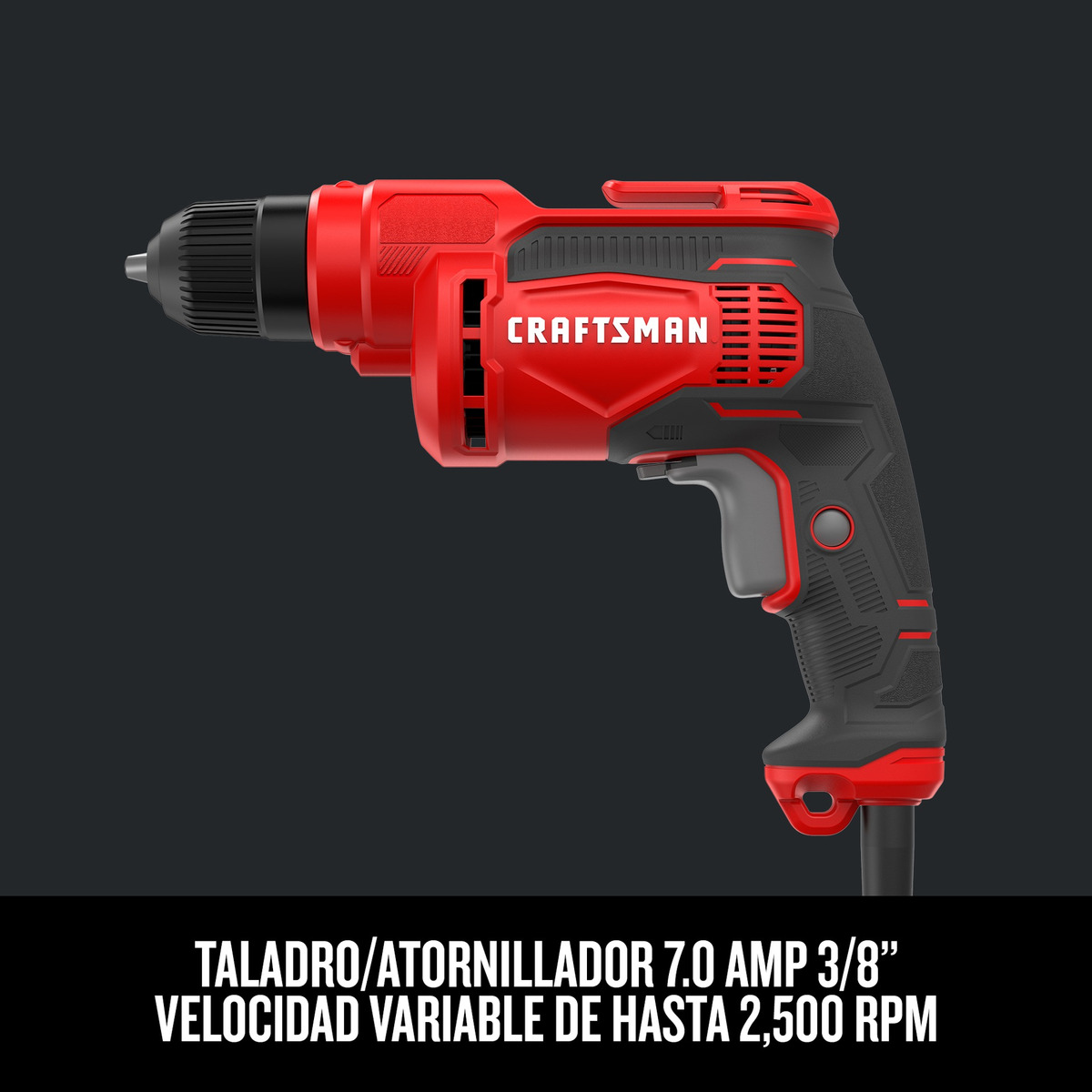 Foto 3 pulgar | Taladro Atornillador De 3/8'' 840w 7.0ah Craftsman Cmed731