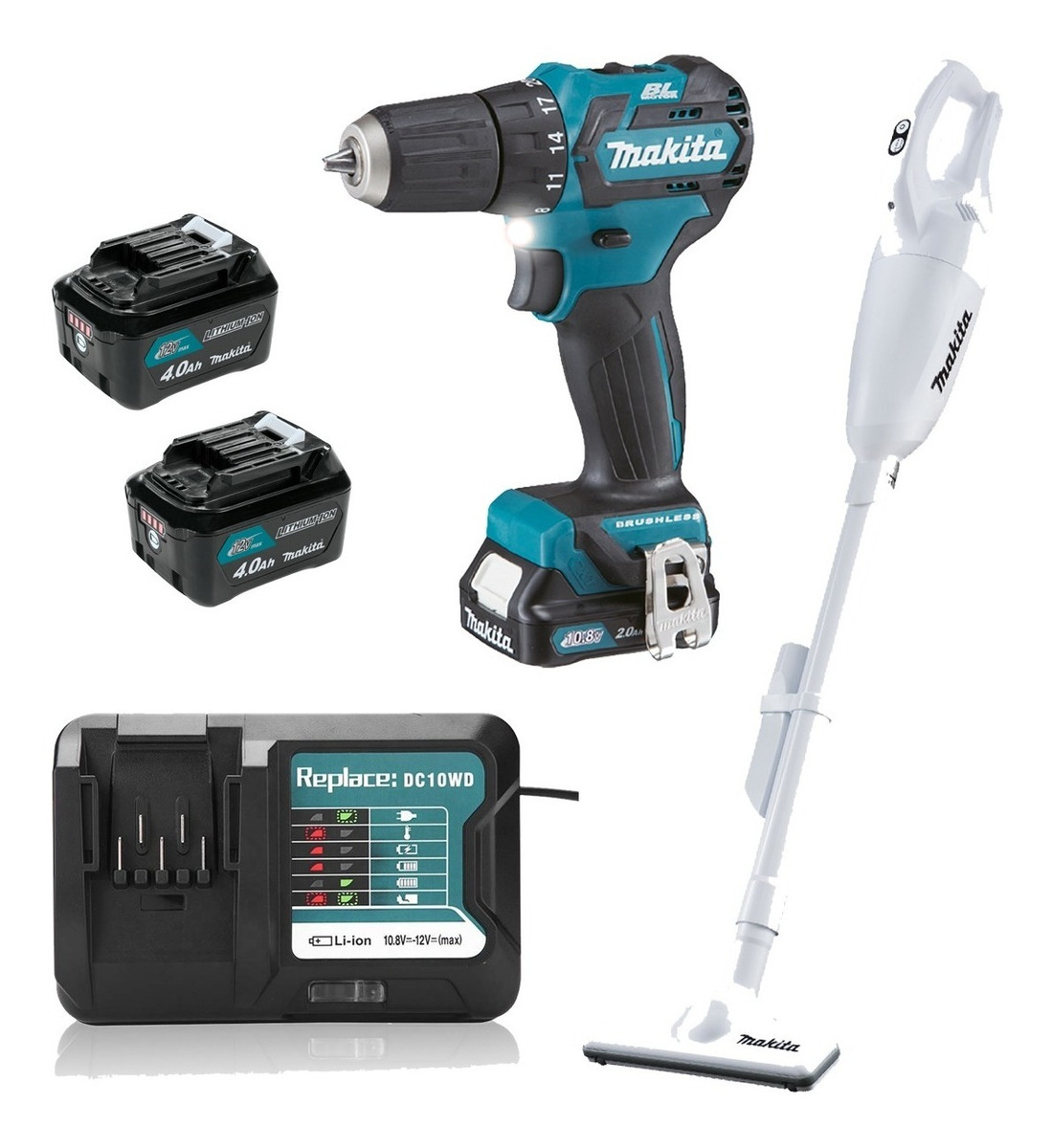 Foto 2 pulgar | Makita Taladro Atornillador 12 V. Brushless 4.0 Ah Df332dwme