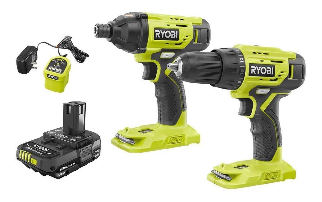 Foto 2 pulgar | Combo Taladro Mas Llave De Impacto Ryobi Modelo K05kn