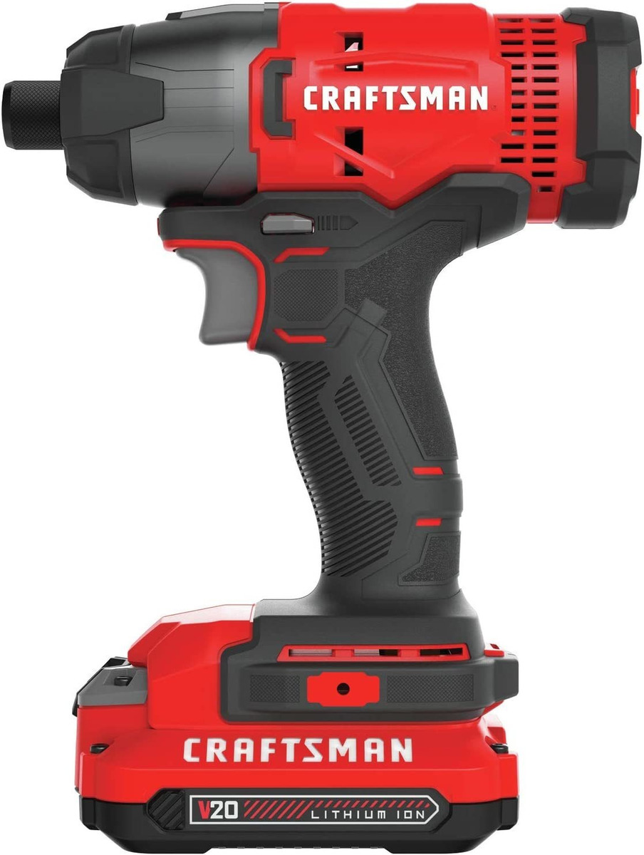 Foto 2 | Kit De Destornillador De Impacto Craftsman 20v Max, 1/4''