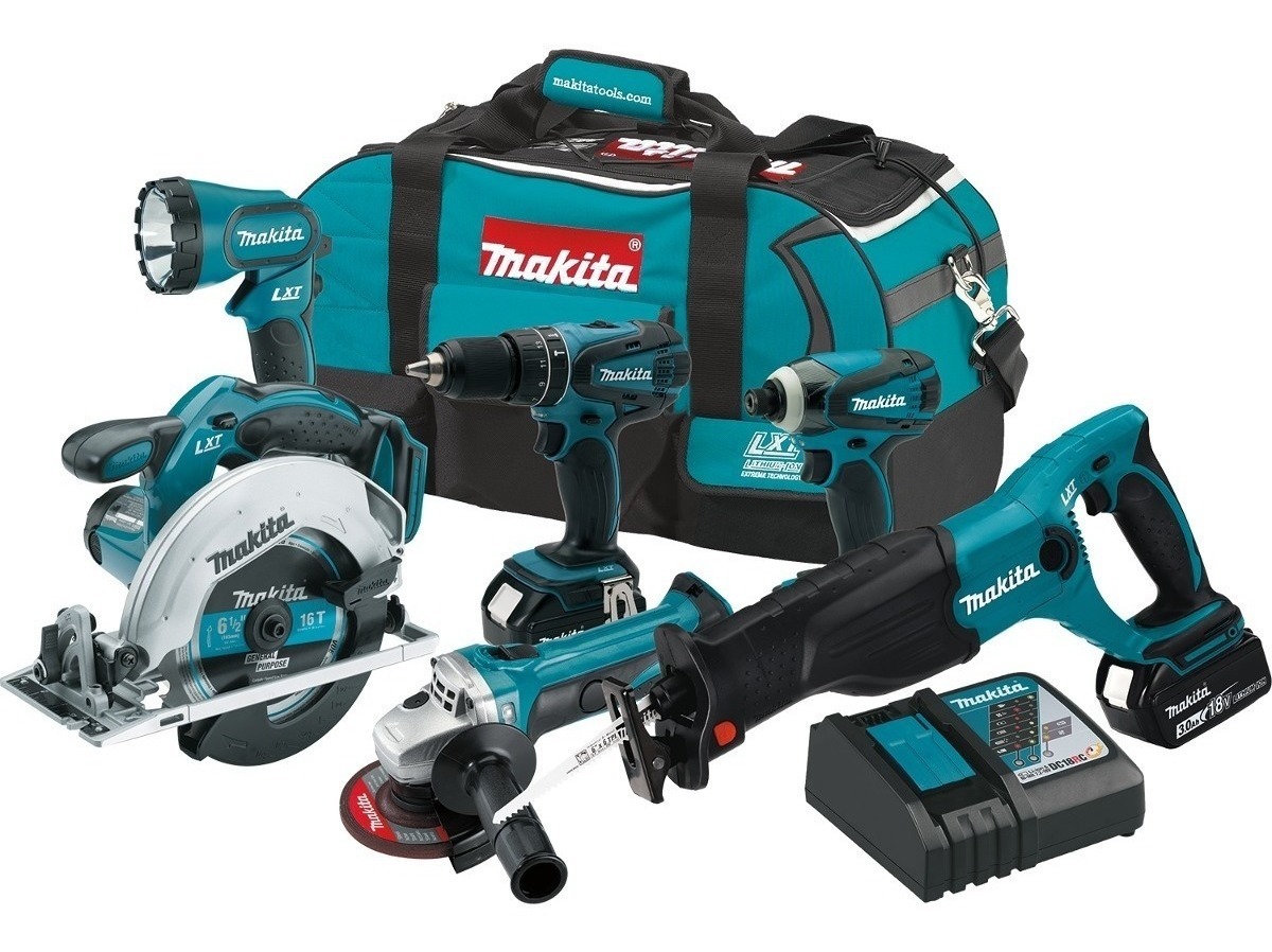 Kit Rotormatillo Taladro 6 Herramientas 18v Xt610 Makita