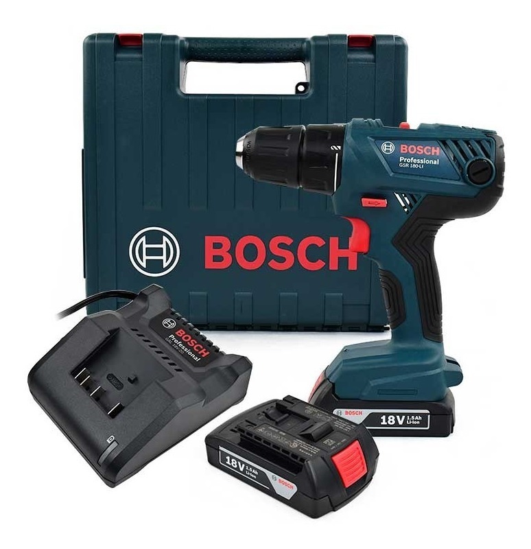 Taladro Inalámbrico Destornillador 18 V Bosch Gsb 180-li