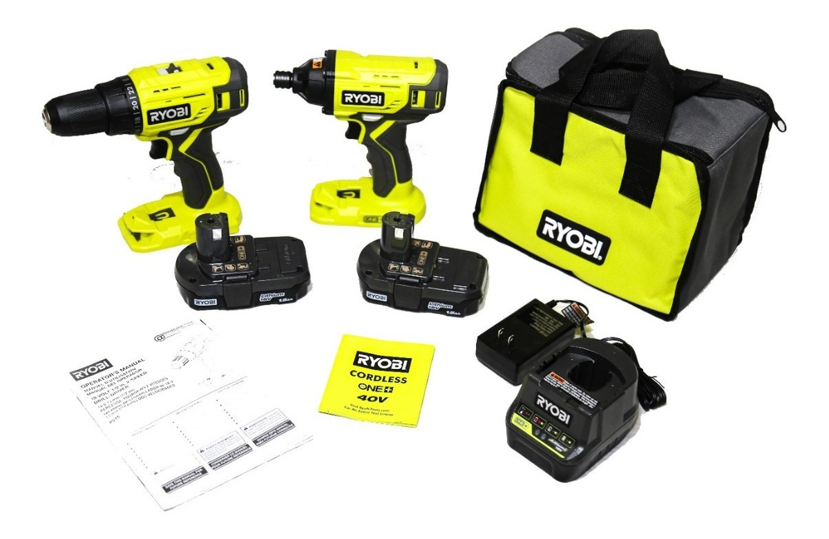 Combo Taladro P215vn Y Atornillador P235avn 18v One + Ryobi